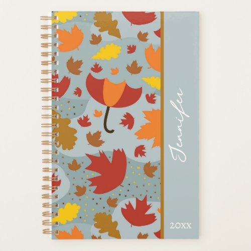 Windy autumn design _ journal _ personalised planner