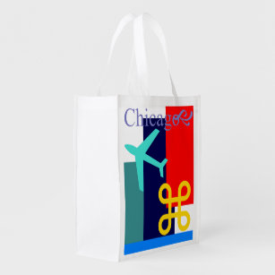 Windy City Grocery Chicago tote Gift Sack Bag