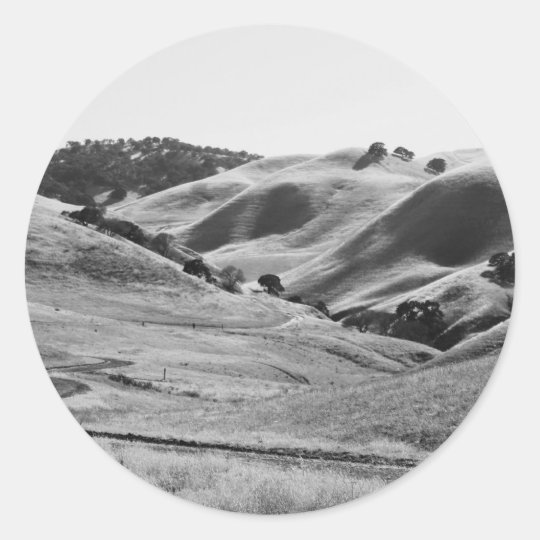 Windy Road Through Hills Sticker
