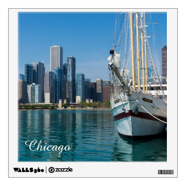 Windy Sailing Wall Decal (Front)