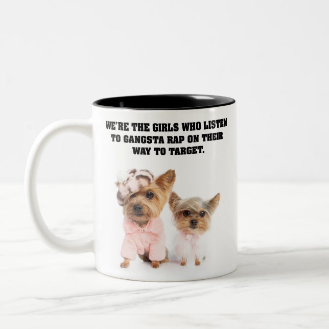 WindyCity Black  Mug, 11 oz Two-Tone Coffee Mug (Left)