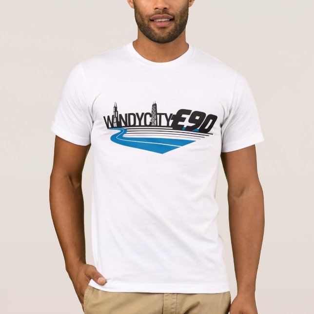 windycity e90 full logo - light shirt - Customized (Front)