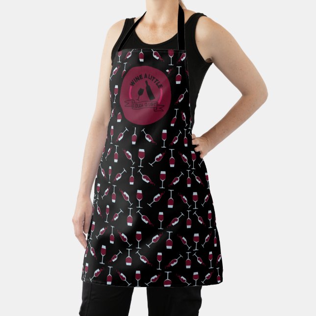 Wine A Little Laugh A Lot  Funny Wine Chef Apron (Insitu)