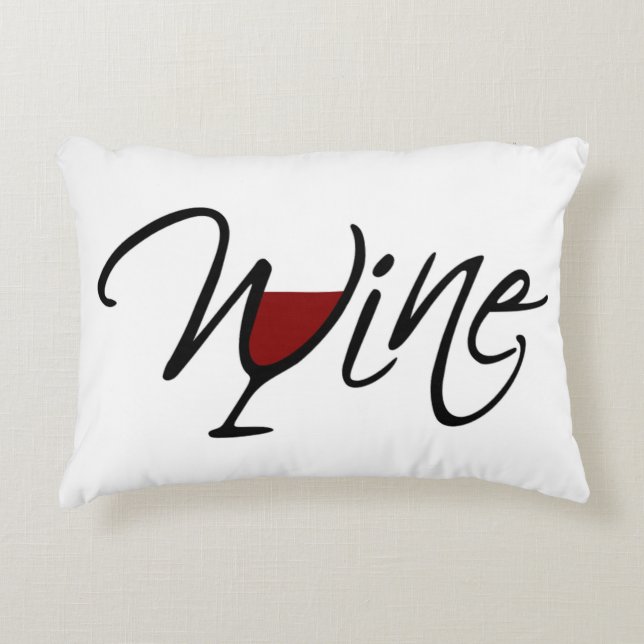 WINE ACCENT PILLOW (Front)