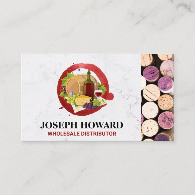 Wine Accessories | Corks Business Card (Front)