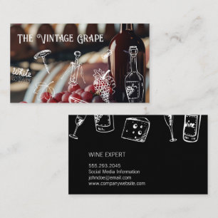Wine Accessories Pattern Wine Barrels Business Card