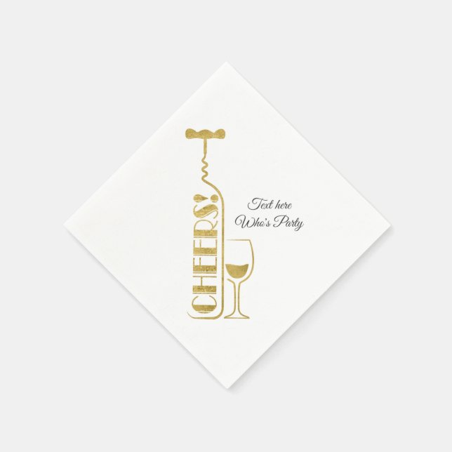 wine, adult birthday, wedding, napkins (Corner)