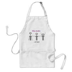 wine-aerobics adult apron