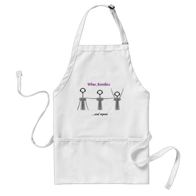 wine-aerobics adult apron (Front)