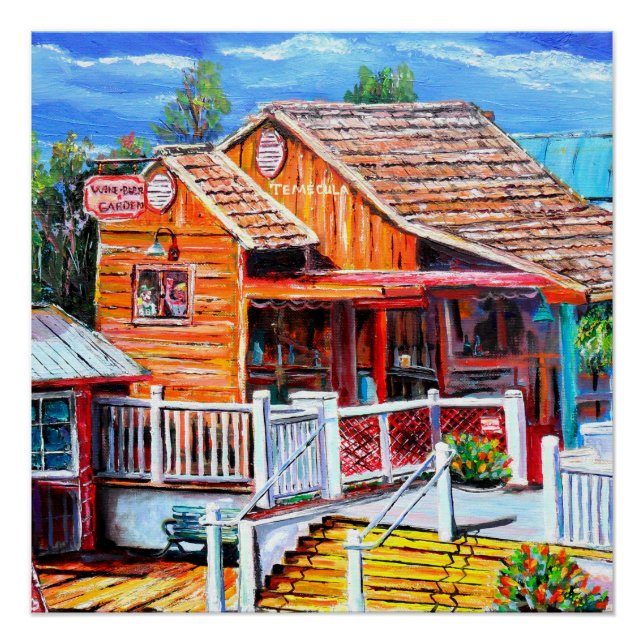 Wine and Beer Garden Temecula Ca. Poster (Front)