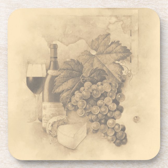 Wine and Cheese Coaster (Front)