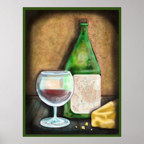 Wine and Cheese for a Lonely Middle_Aged Woman  Poster