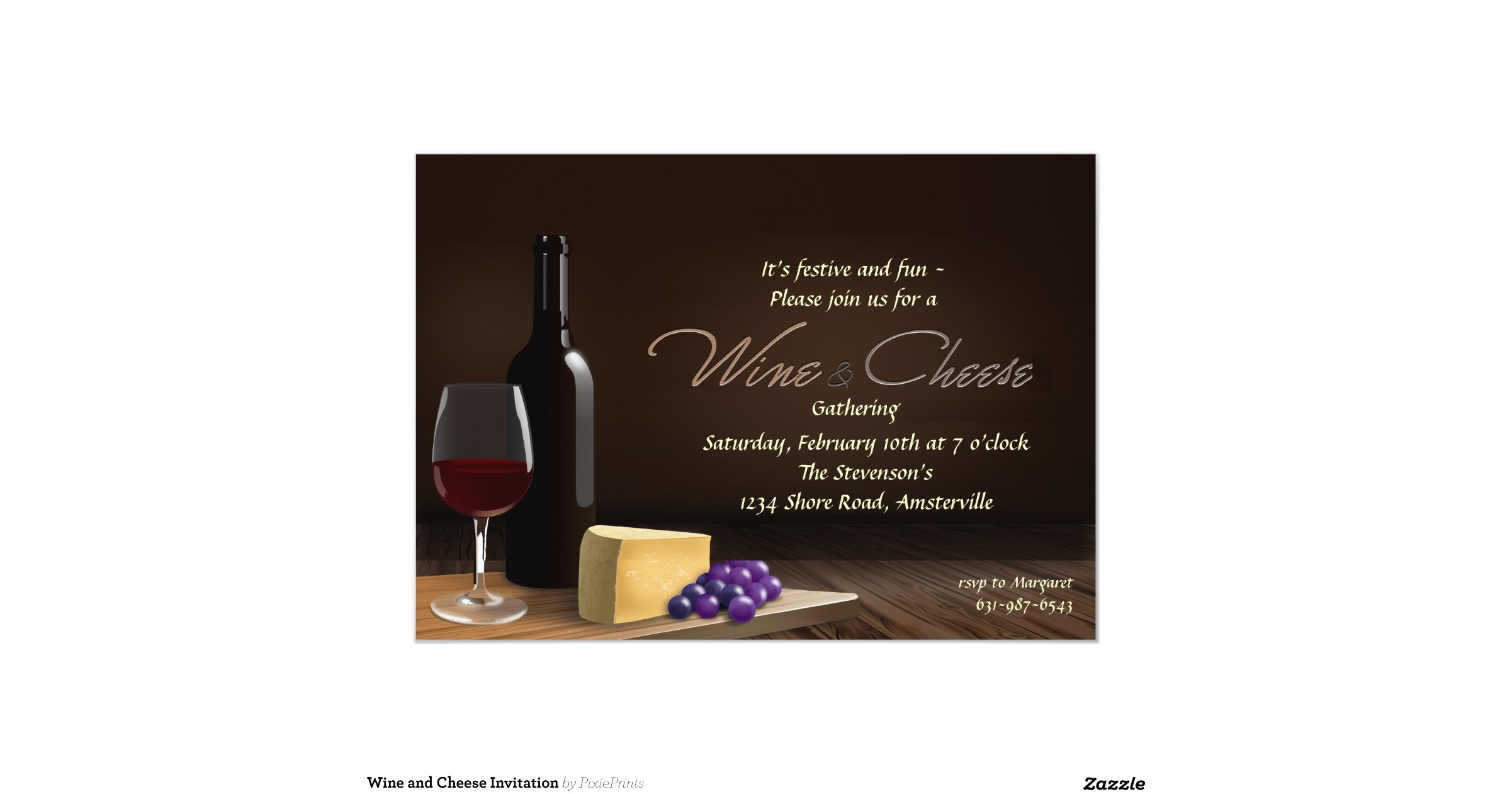 Wine And Cheese Invite 6