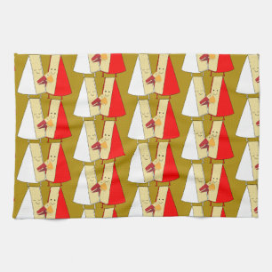 Wine And Cheese Lovers Kitchen Towel