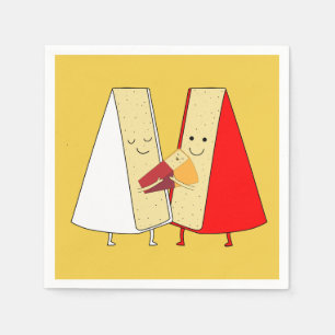 Wine And Cheese Lovers Napkins