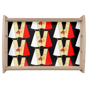 Wine And Cheese Lovers Serving Tray