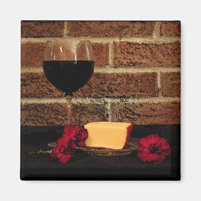 Wine and Cheese Magnet (Front)