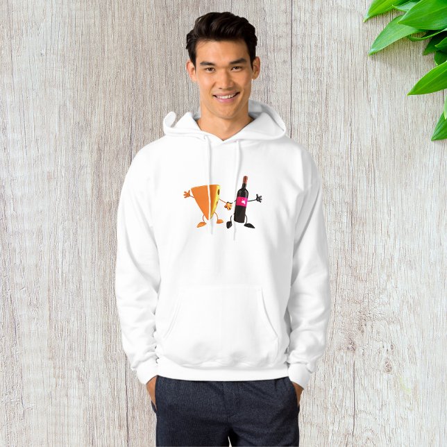 Wine And Cheese Mens Hoodie (Creator Uploaded)