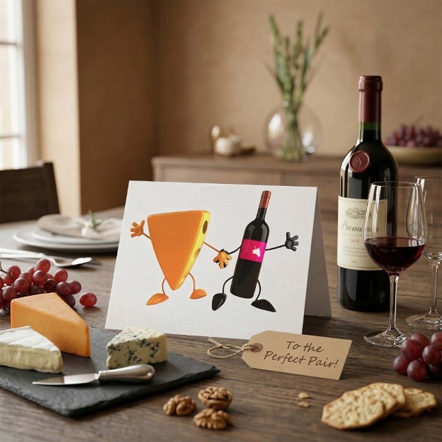 Wine And Cheese Note Cards (Creator Uploaded)