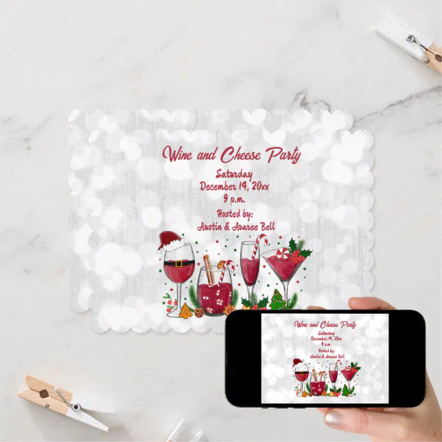 Wine And Cheese Party Invitation Zazzle