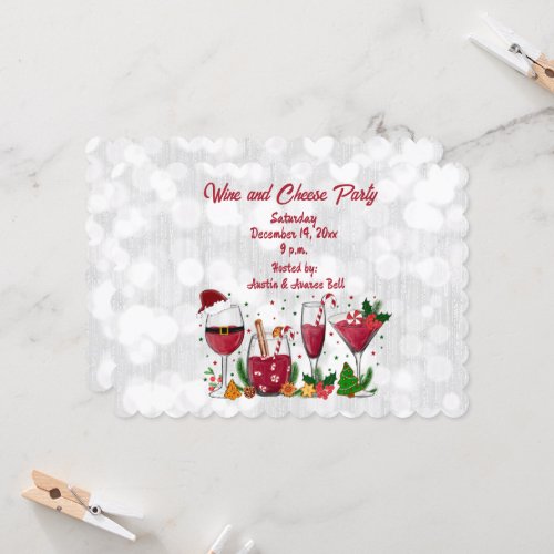 Wine and Cheese Party Invitation