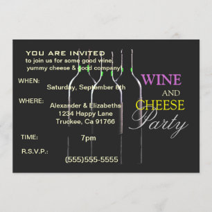 Wine and Cheese Party Invitation