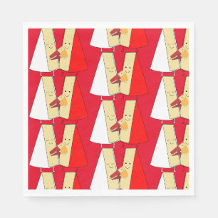 Wine And Cheese party Invitation Napkins