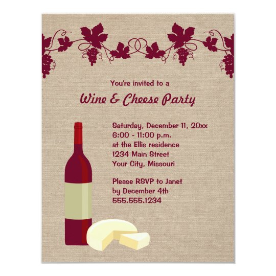 Wine and Cheese Party Invitations | Zazzle.com
