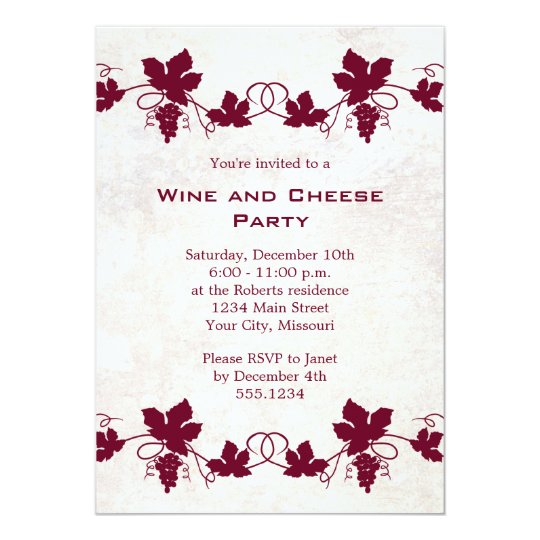 Wine and Cheese Party Invitations | Zazzle.com