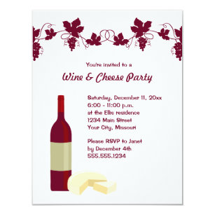 wine party invitations zazzle