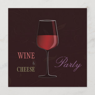 Wine and Cheese Party Personalized Invitation