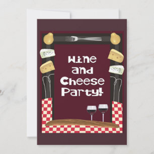 Wine and Cheese Party-with Quote Invitation