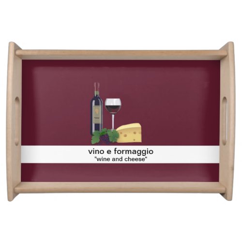 Wine and Cheese Serving Tray