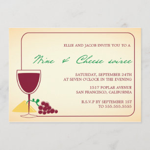 Wine and Cheese Soiree-party invitations