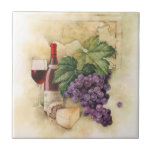 Wine And Cheese Tile at Zazzle