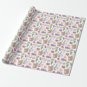 Wine and Cheese Wrapping Paper