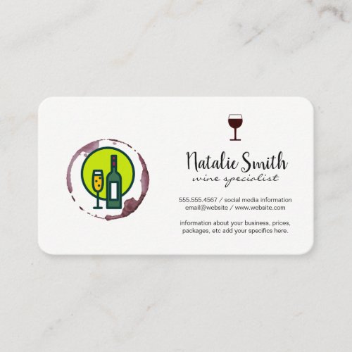 Wine and Cork Screw  Winery Vineyard Business Card