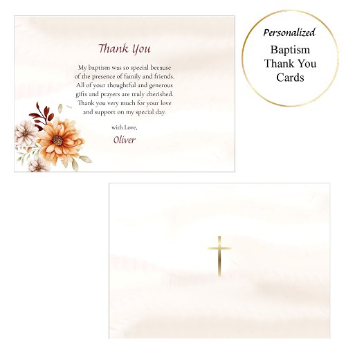 Wine and Cream Boho Flowers Orthodox Baptism      