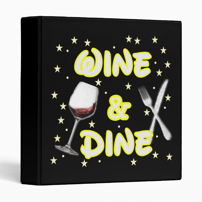 Wine and Dine Around The World Binder