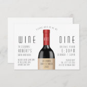 Wine and Dine Birthday Celebration Invitation (Front/Back)