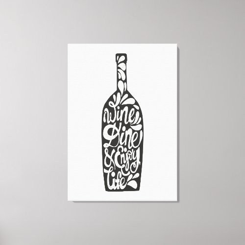 Wine And Dine Canvas Print