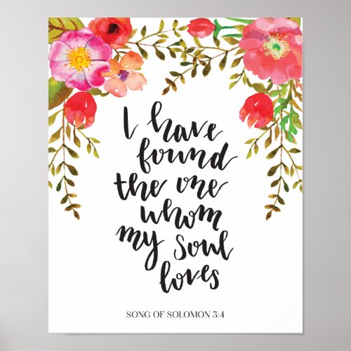 Wine and Flowers Wedding Sign of Song of Solomon