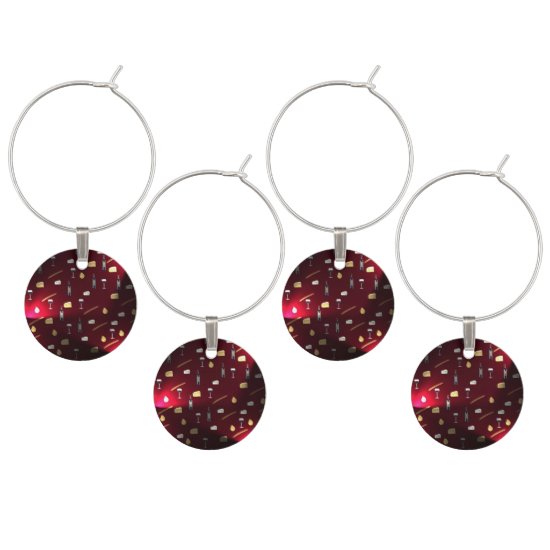 Wine and Food Cranberry Lights Wine Charm