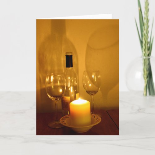 Wine and Glasses Retirement Card