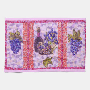 Wine And Grapes American MoJo Kitchen Towel