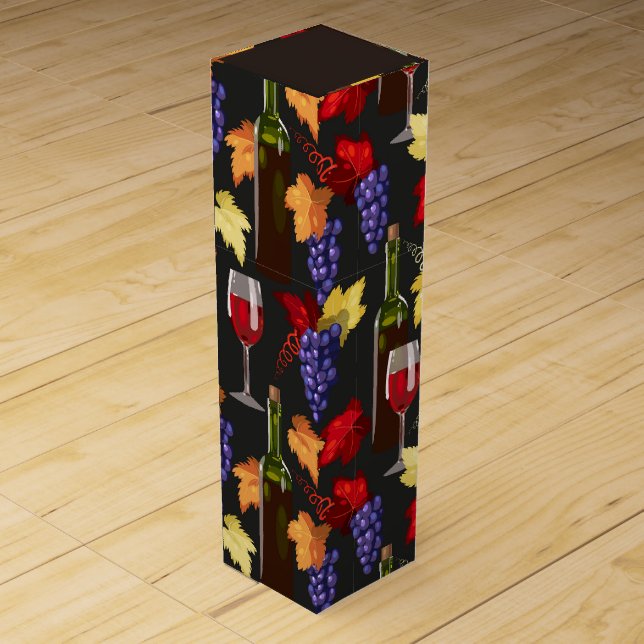 Wine And Grapes Box (Front)
