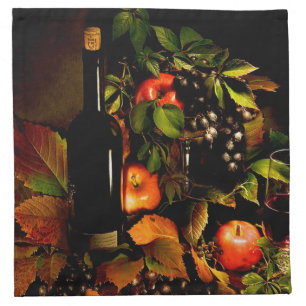 Wine and Grapes Cloth Napkin