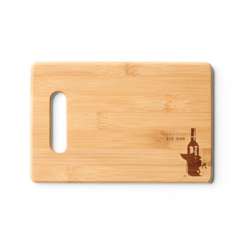 Wine and Grapes Cutting Board