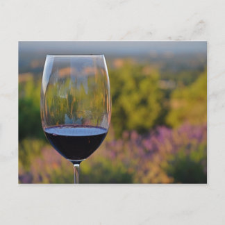Wine and Lavender Post Card