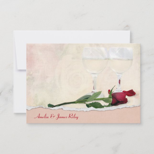 Wine and Rose RSVP (Front)